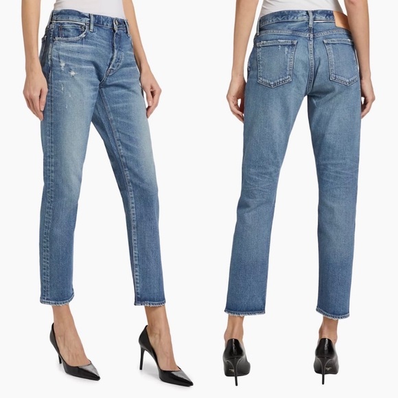 Moussy Vintage Women's Avenal Mid-Rise Tapered Jeans